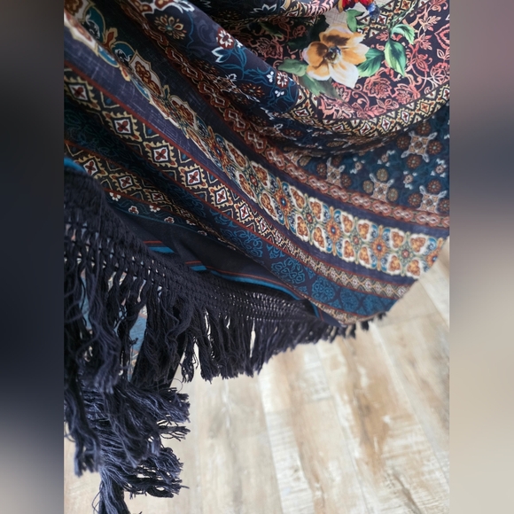 Umgee Multicolor Floral Kimono Jacket - Picture 5 of 6